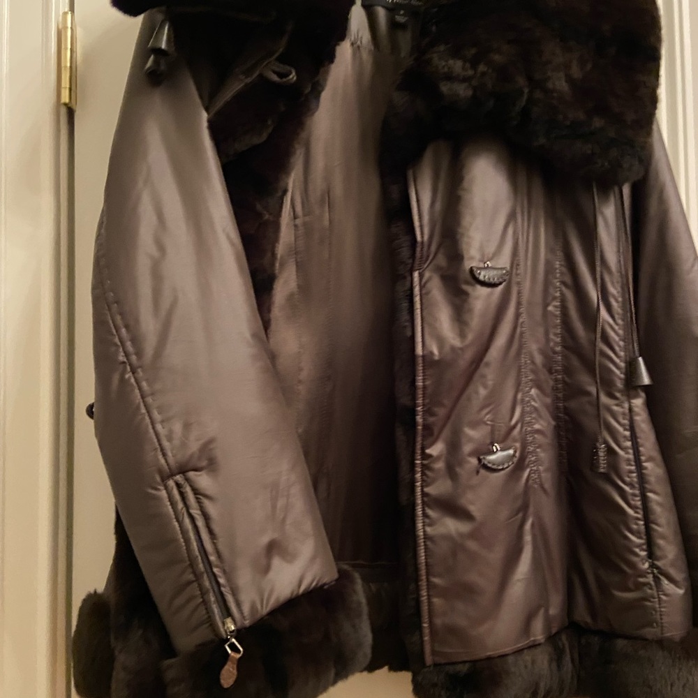 Rabbit And Nylon Jacket/Lining Removable - image 2